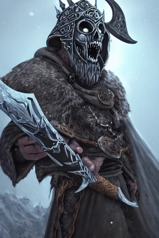 Prompt: an undead viking lich king eatiing a banana, wide angle, super highly detailed, professional digital painting, artstation, concept art, smooth, sharp focus, no blur, no dof, extreme illustration, Unreal Engine 5, Photorealism, HD quality, 8k resolution, cinema 4d, 3D, beautiful, cinematic, art by artgerm and greg rutkowski and alphonse mucha and loish and WLOP