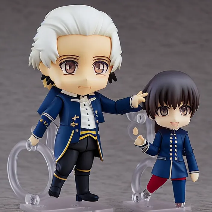 Image similar to An anime Nendoroid of George Washington, figurine, detailed product photo