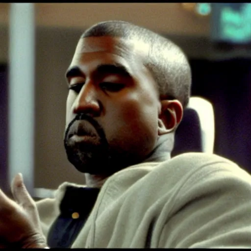 Prompt: A Film still of Kanye West in The Big Lebowski (1998)
