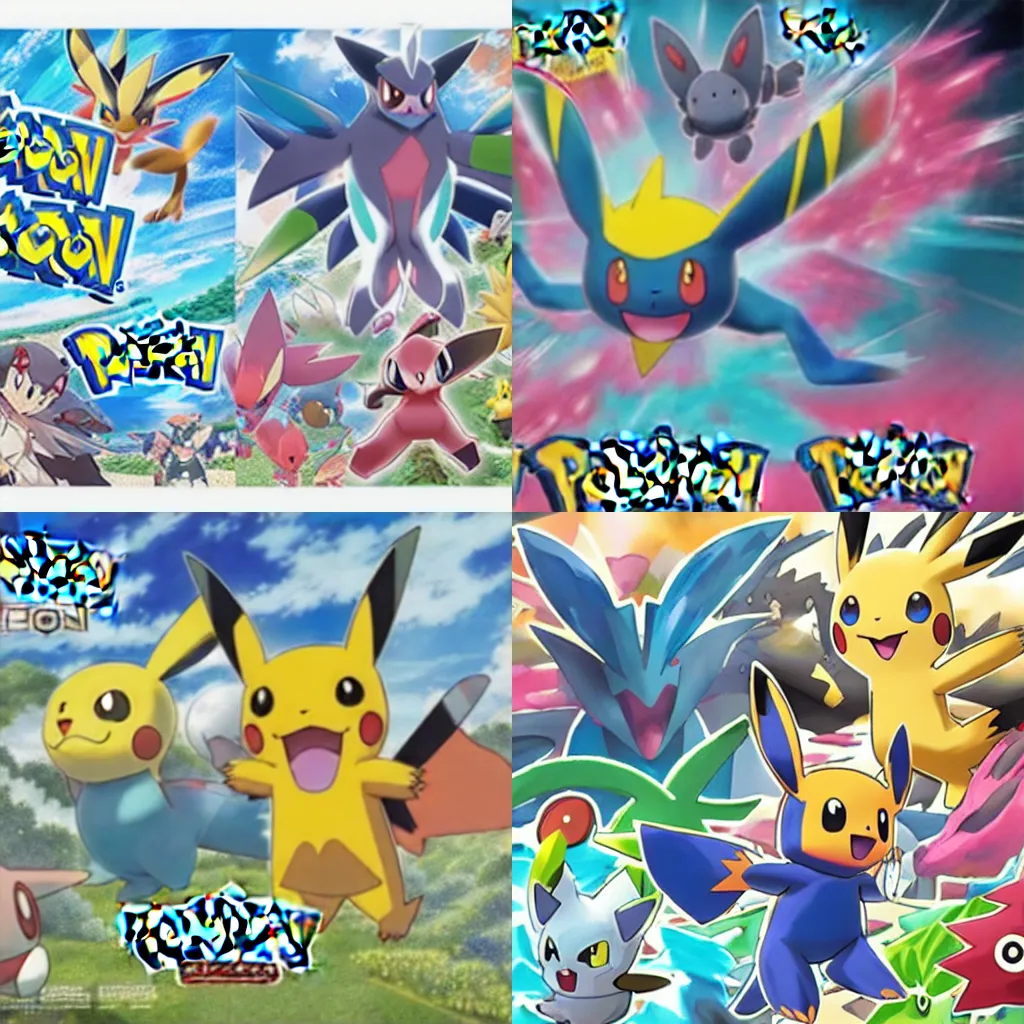 Prompt: new pokemon, official promotional art