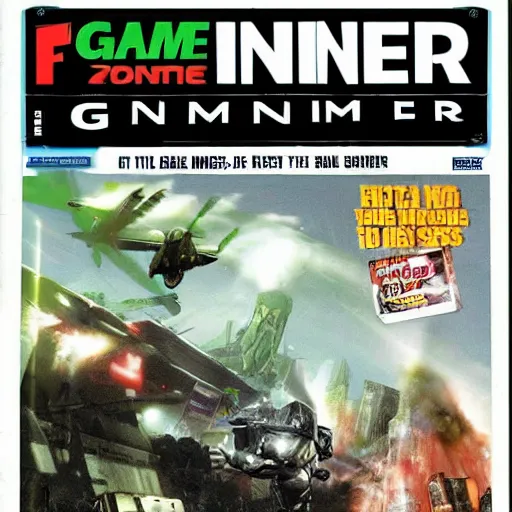 Image similar to “ a scan of the cover of a game informer magazine circa 2 0 0 6 ”