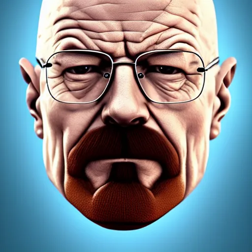 Image similar to walter white's face on a snowball!!!!!, hyperdetailed, artstation, cgsociety, 8 k