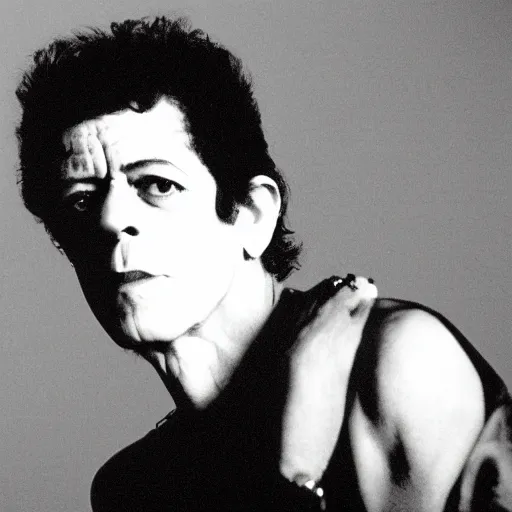 Image similar to Lou reed but like with a different face it was you know a silhouette