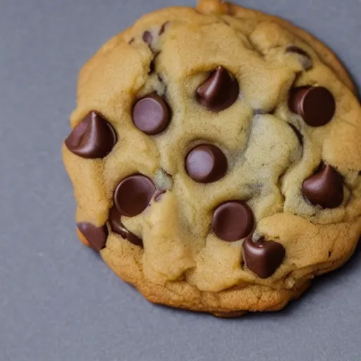 Image similar to a fox-styled chocolate chip cookie, 8k