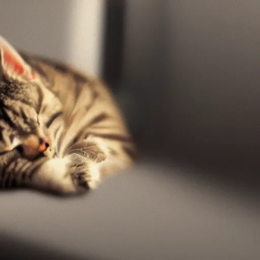 Prompt: a cat sleeping, High detail, professional, 8K, smooth, extra details, high definition, Summer, Unreal Engine 5