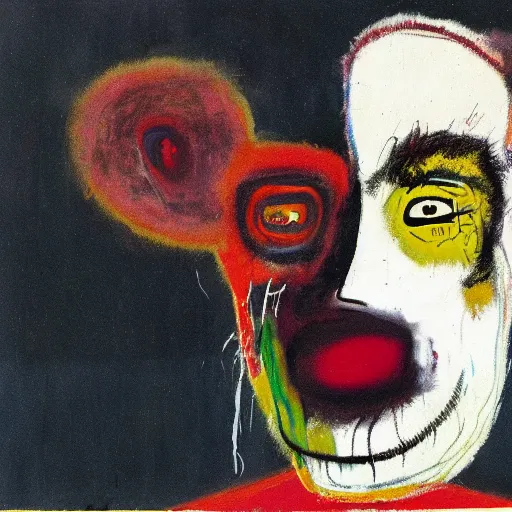 Prompt: Jean Michel Basquiat Francis Bacon