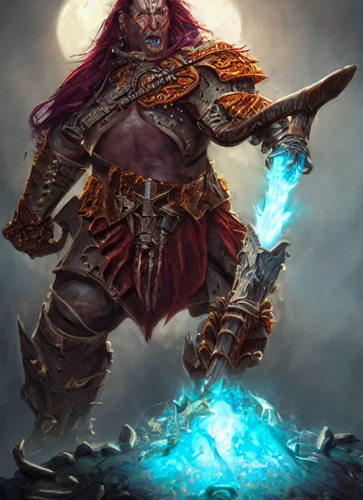 Image similar to unholy paladin, ultra detailed fantasy, dndbeyond, bright, colourful, realistic, dnd character portrait, full body, pathfinder, pinterest, art by ralph horsley, dnd, rpg, lotr game design fanart by concept art, behance hd, artstation, deviantart, hdr render in unreal engine 5