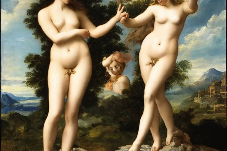 Image similar to aphrodite and venus