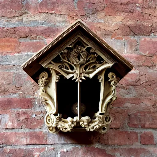 Image similar to bat box designed in baroque style