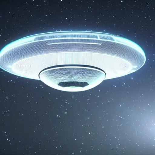 Image similar to a high tech ufo, amazing details, alien technology