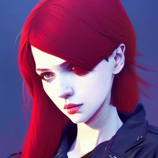 Image similar to a portrait of a beautiful punkrock girl, art by ilya kuvshinov and wlop and artgerm and josan gonzalez, digital art, highly detailed, intricate, sharp focus, trending on artstation hq, deviantart, pinterest, unreal engine 5, 4 k uhd image