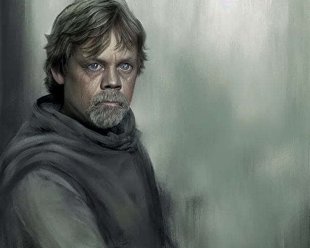 portrait of young mark hamill as luke skywalker in a, Stable Diffusion