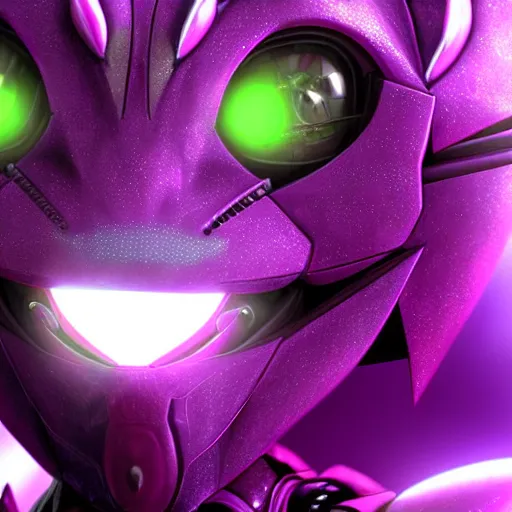 Image similar to detailed mawshot of a beautiful stunning anthropomorphic hot robot mecha female dragon, silver sharp streamlined armor, fuchsia flesh, glowing Purple LED eyes, dragon art, furry art, vore, furaffinity, DeviantArt, Eka's Portal, G6