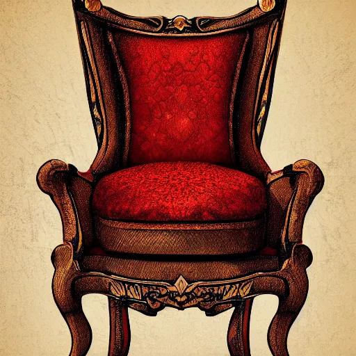 Image similar to digital painting of an armchair in the shape of an avocado cinematic lightning 4k award winning artstation