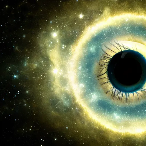 Prompt: the universe in an eye