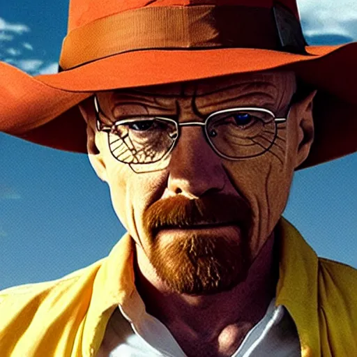 Image similar to walter white as luffy