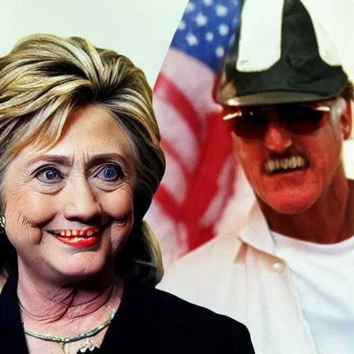 Prompt: Hillary Clinton as Hulk Hogan