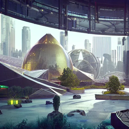 Image similar to octane render, industrial light and magic and weta digit, sharp professional photo inside a high - end luxurious solarpunk beautiful utopian futuristic chicago worlds fair, ultradetailed, photorealistic