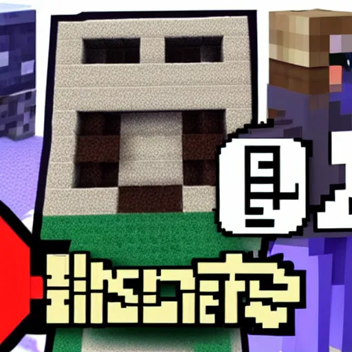 Prompt: youtube minecraft thumbnail