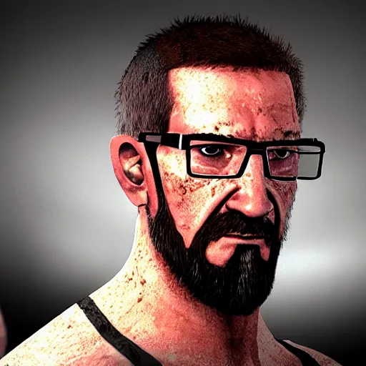 Prompt: gordon freeman in the ufc