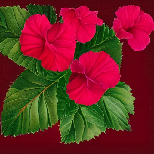 Image similar to hibiscus tea, digital art, trending on artstation,