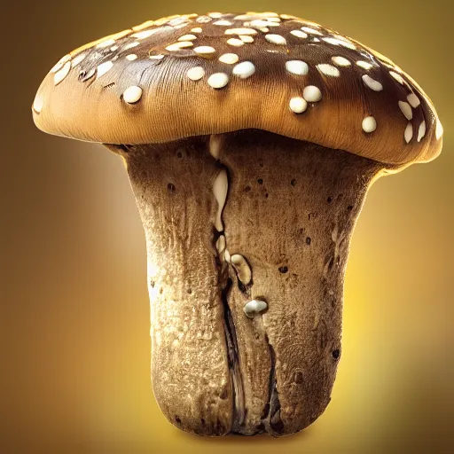 Prompt: 4 k mushroom, scary