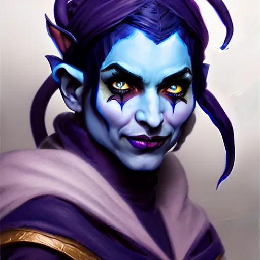 Prompt: d & d concept art matte jester from criticalrole in the style of stefan kostic, realistic, sharp focus, 8 k high definition, insanely detailed, intricate, mysterious, art by stanley lau and artgerm