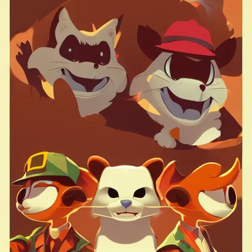 Image similar to face icon stylized minimalist chip'n dale : rescue rangers, loftis, cory behance hd by jesper ejsing, by rhads, makoto shinkai and lois van baarle, ilya kuvshinov, rossdraws global illumination