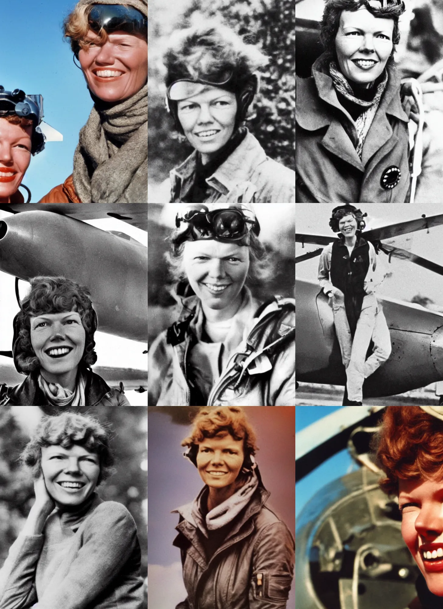 Prompt: amelia earhart's instagram profile, screenshot, hd, iphone