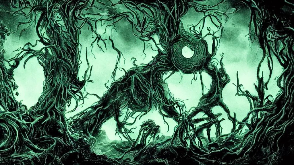 Image similar to pan's labyrinth radioactive inky peninsula