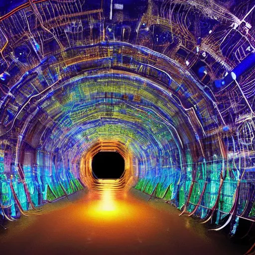 Image similar to cern portal opening rip in dimension