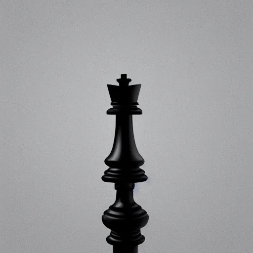 Image similar to a 3D mesh render of a chess piece on a pedestal in a vast white room, courtesy of Centre Pompidou, archival pigment print