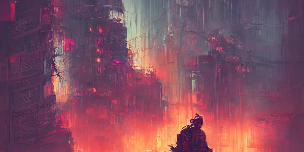 Image similar to nuclear atompunk cyberpunk samurai, fantasy art, art by alena aenami