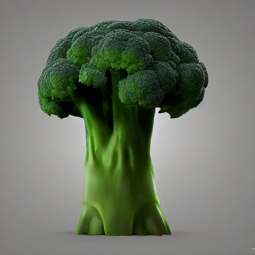 Prompt: broccoli!! has an [ [ elizabeth olsen face ] ]!!, trending on zbrush, unreal engine 5, cgsociety contest winner, intricate, detailed, 4 k quality, concept art