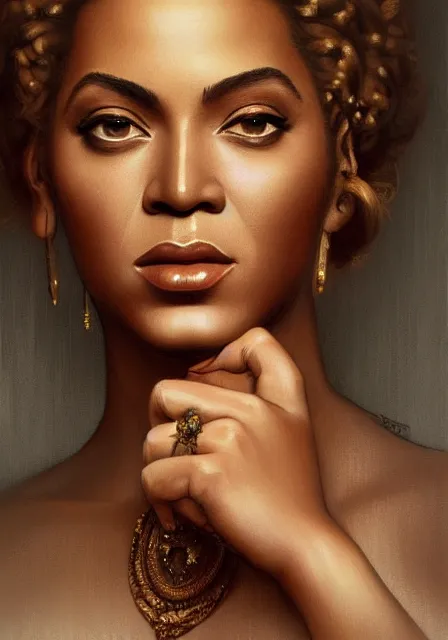 Prompt: beyonce and adele, intricate, elegant, highly detailed, digital painting, artstation, concept art, smooth, sharp focus, illustration, art by artgerm and greg rutkowski and alphonse mucha and william - adolphe bouguereau