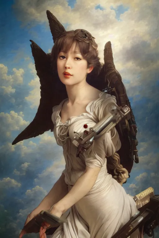 Prompt: A fantasy comic book style portrait painting of Ayanami Rei, François Boucher, Oil Painting, Mystical Valkyrie, unreal 5, DAZ, hyperrealistic, octane render, Regal, Refined, Detailed Digital Art, RPG portrait, William-Adolphe Bouguereau, Michael Cheval, Walt Disney (1937), Steampunk, dynamic lighting, Highly Detailed, Cinematic Lighting, Unreal Engine, 8k, HD