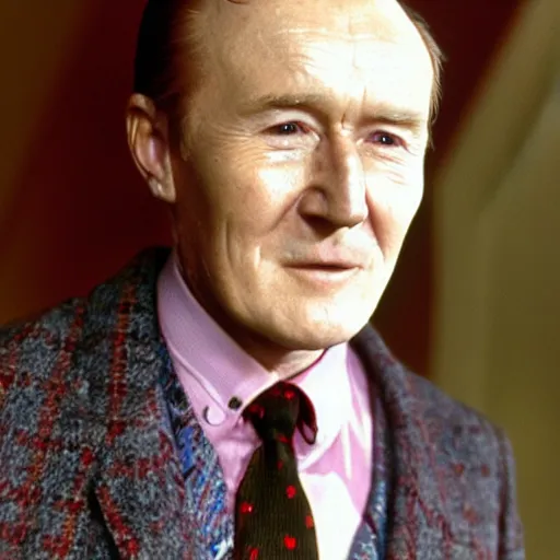 Image similar to Robert Hardy, actor, colorized