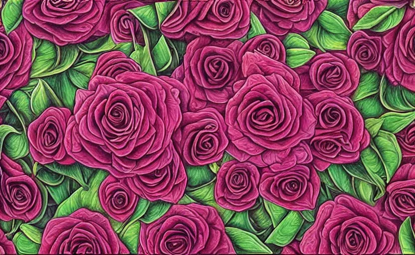 Prompt: a Photorealistic dramatic hyperrealistic roses by Alex Grey