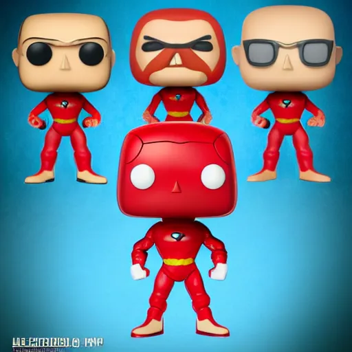 Image similar to Atom Ant, cartoon ant, superhero, Hanna-Barbera 1965, funko pop, high detail, product photo,