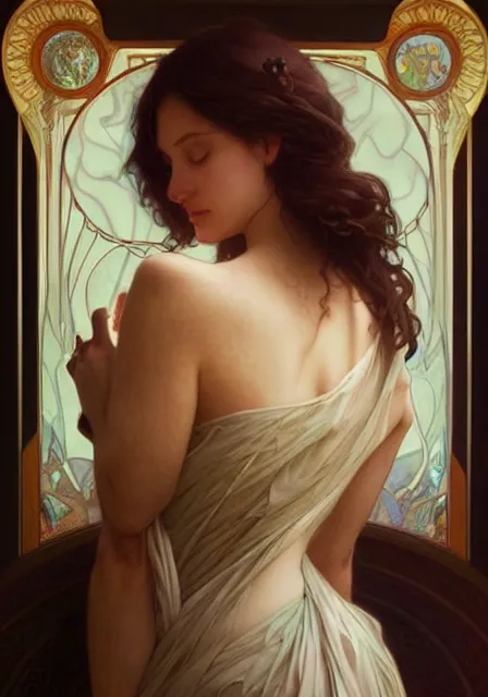 Image similar to gessica chastain, intricate, elegant, highly detailed, digital painting, artstation, concept art, smooth, sharp focus, illustration, art by artgerm and greg rutkowski and alphonse mucha and william - adolphe bouguereau