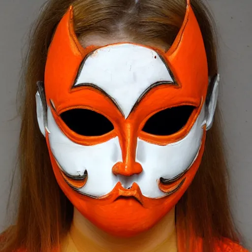 Image similar to orange gothic mask