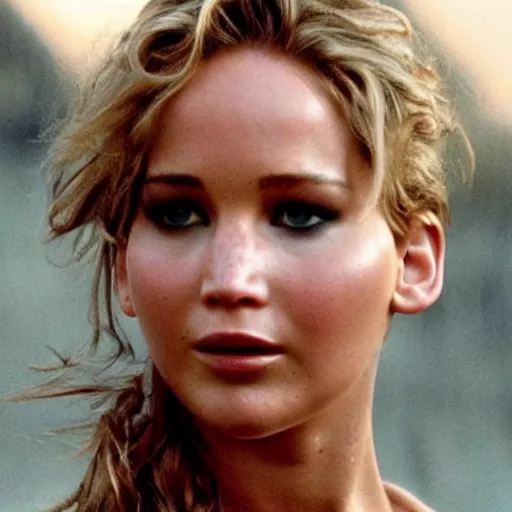 Image similar to !dream promo shot of Jennifer Lawrence in a remake of GI Jane (2029)