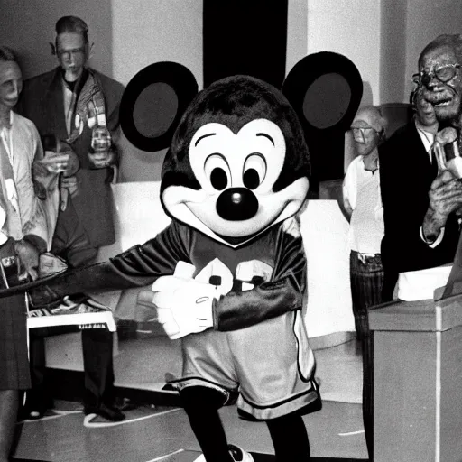 Prompt: Bill Russell as Mickey Mouse