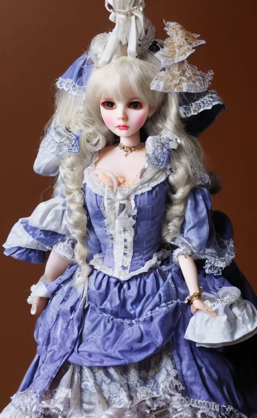 Image similar to dollfie in baroque dress