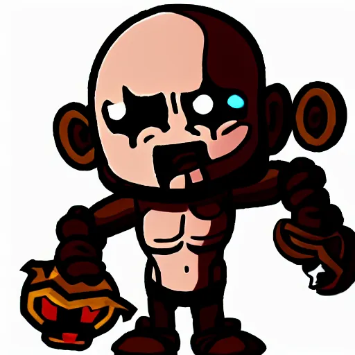 Image similar to binding of isaac god of war