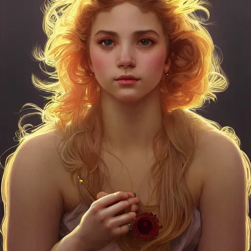 Image similar to portrait of mac from sunny, golden god, bird, intricate, elegant, highly detailed, digital painting, artstation, concept art, smooth, sharp focus, illustration, art by artgerm and greg rutkowski and alphonse mucha and william - adolphe bouguereau