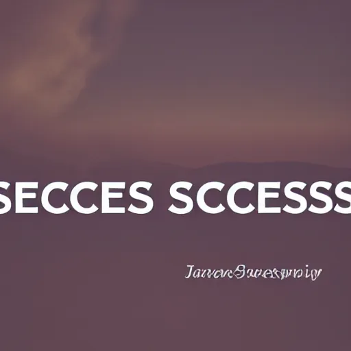 Prompt: the essence of success