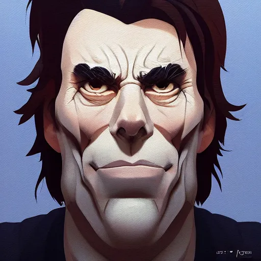 Image similar to face icon stylized minimalist steven king, loftis, cory behance hd by jesper ejsing, by rhads, makoto shinkai and lois van baarle, ilya kuvshinov, rossdraws global illumination