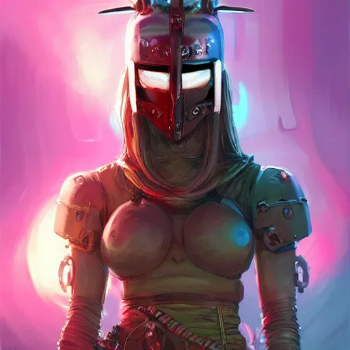 Image similar to cyberpunk viking helmet mask warrior goddess robot ninja fantasy, art gta 5 cover, official fanart behance hd artstation by jesper ejsing, by rhads, makoto shinkai and lois van baarle, ilya kuvshinov, ossdraws