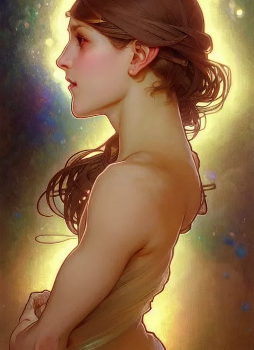 Image similar to digital character concept art by artgerm and greg rutkowski and alphonse mucha. clear portrait of a modern young wife blessed by god to uncontrollably grow overwhelmingly perfect!! blonde, worksafe! feminine well - formed holy body!! light effect. hyper detailed, glowing lights!! intricate, elegant, digital painting, artstation, smooth, sharp focus